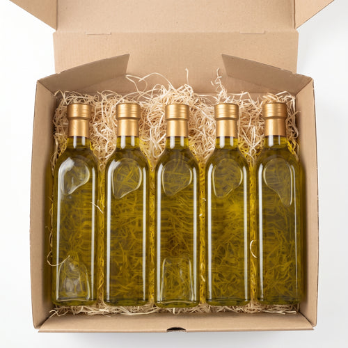Aceite de Oliva Extra Virgen x5 500ml Botella Vidrio